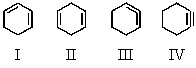 Which of the following compounds would be the most stable?   A) I B) II C) III D) IV E) They are all of equal stability.