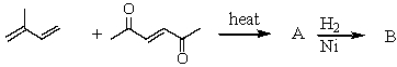 Complete the following sequence of reactions,giving structural details of all key intermediates.  