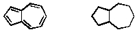 Which reagent(s) /technique would serve to distinguish between azulene and bicyclo[5.3.0]decane?   A) Br<sub>2</sub>,CCl<sub>4</sub> B) KMnO<sub>4</sub>,OH<sup>-</sup>,H<sub>2</sub>O C) NMR Spectroscopy D) UV Spectroscopy E) Two of these choices.