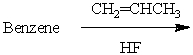 Which of the following reactions would yield isopropylbenzene as the major product? A)    B)    C)    D)    E) All of these choices.