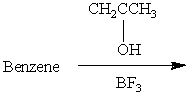 Which of the following reactions would yield isopropylbenzene as the major product? A)    B)    C)    D)    E) All of these choices.
