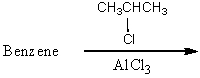 Which of the following reactions would yield isopropylbenzene as the major product? A)    B)    C)    D)    E) All of these choices.
