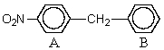 What might be predicted to happen when the following substance undergoes Friedel-Crafts acylation?   A) Substitution occurs in ring B, p- to the methylene group. B) Substitution occurs in ring A,o- to the nitro group. C) Substitution occurs in ring A,o- to the methylene group. D) Substitution occurs in ring B,m- to the methylene group. E) None of these choices.No reaction will occur.