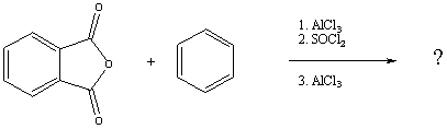 What product would result from the following series of reactions:  