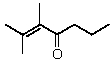 What is the correct IUPAC name for the following compound?   A) 1,1,2-Trimethyl-1,3-hexenone B) 1,2-Dimethyl-1,3-hexenone C) 2,3-Dimethyl-1,3-heptenone D) 2,3-Dimethyl-2-hepten-4-one E) 5,6-Dimethyl-5-hepten-4-one