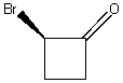 What is the correct IUPAC name for the following compound?   A) 2-Bromobutanone B) (S) -2-Bromo-cyclobutanone C) (R) -2-Bromo-cyclobutanone D) (S) -1-Bromo-2-cyclobutanone E) (R) -1-Bromo-2-cyclobutanone