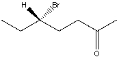 Which is the IUPAC name for the structure shown below?   A) (R) -5-Bromo-2-heptanal B) (S) -5-Bromo-2-heptanal C) (R) -5-Bromo-2-heptanone D) (S) -5-Bromo-2-heptanone E) (R) -3-Bromopentyl methyl ketone
