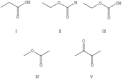 Select the structure of the major product in the following reaction.     A) I B) II C) III D) IV E) V