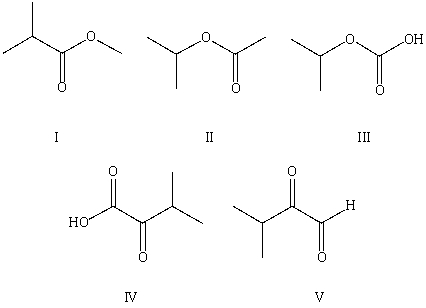 Select the structure of the major product in the following reaction.     A) I B) II C) III D) IV E) V