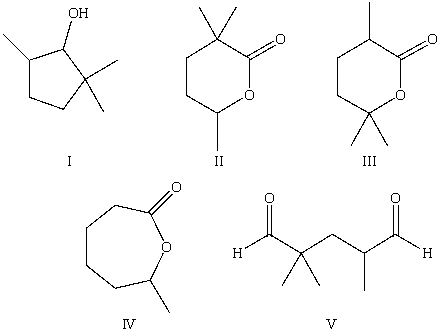 Select the structure of the major product in the following reaction.     A) I B) II C) III D) IV E) V