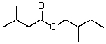 A correct name for   is: A) 2-Methylbutyl 2-methylbutanoate B) 2-Methylbutyl 3-methylbutanoate C) 3-Methylbutyl isovalerate D) Isopentyl isovalerate E) Isopentyl isobutyrate