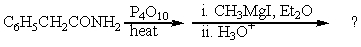 What would be the final product?   A) C<sub>6</sub>H<sub>5</sub>CH<sub>2</sub>CO<sub>2</sub>CH<sub>3</sub> B) C<sub>6</sub>H<sub>5</sub>CH<sub>2</sub>CH<sub>2</sub>NHCH<sub>3</sub> C) C<sub>6</sub>H<sub>5</sub>CH<sub>2</sub>COCH<sub>3</sub> D) C<sub>6</sub>H<sub>5</sub>CH<sub>2</sub>CH(CH<sub>3</sub>) CN E) C<sub>6</sub>H<sub>5</sub>CH<sub>2</sub>CH=NCH<sub>3</sub>