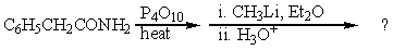 What would be the final product?   A) C<sub>6</sub>H<sub>5</sub>CH<sub>2</sub>CO<sub>2</sub>CH<sub>3</sub> B) C<sub>6</sub>H<sub>5</sub>CH<sub>2</sub>CH<sub>2</sub>NHCH<sub>3</sub> C) C<sub>6</sub>H<sub>5</sub>CH<sub>2</sub>COCH<sub>3</sub> D) C<sub>6</sub>H<sub>5</sub>CH<sub>2</sub>CH(CH<sub>3</sub>) CN E) C<sub>6</sub>H<sub>5</sub>CH<sub>2</sub>CH=NCH<sub>3</sub>