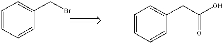Carbonation of a Grignard reagent or the S<sub>N</sub>2 displacement of an organic halide with cyanide ion followed hydrolysis are both good methods for the conversion of organic halides to carboxylic acids of one more carbon atom.For the following reaction,which of these two procedures would be the process of choice and why?  