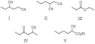 Which of the following compounds is the strongest acid?   A) I B) II C) III D) IV E) V