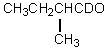 Which compound would be formed when 2-methylbutanal is treated with a solution of D<sup>+</sup> in D<sub>2</sub>O? A)    B)    C)    D)    E)   