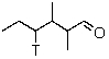 Which compound would be formed when 2,3-dimethylhexanal is treated with a solution of NaOT in T<sub>2</sub>O? A)    B)    C)    D)    E)   