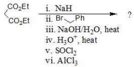 What is the final product of the following reaction sequence? Give structural details of all significant intermediates.  