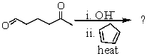 What is the product of the following reaction sequence? Give structural details of all significant intermediates.  