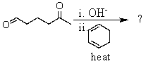 What is the product of the following reaction sequence? Give structural details of all significant intermediates.  
