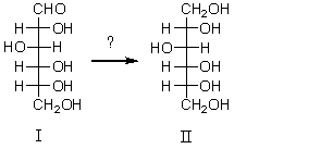 Which reagent would be used for the following transformation?   A) NaBH<sub>4</sub> B) AgNO<sub>3</sub>/C<sub>2</sub>H<sub>5</sub>OH C) Br<sub>2</sub>/CCl<sub>4</sub> D) HCl E) Hot KMnO<sub>4</sub>