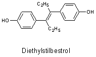 Diethylstilbestrol (DES)exhibits estradiol-like activity even though it is structurally unrelated to steroids.Once used widely as an additive in animal feed,DES has been implicated as a causative agent in several types of cancer.Show how DES can be drawn so that it is sterically similar to estradiol.     