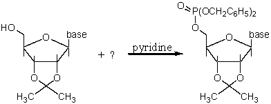 Supply the missing reagent(s) in the synthesis below.   A) PO<sub>4</sub><sup>3</sup><sup>-</sup> and C<sub>6</sub>H<sub>5</sub>CH<sub>2</sub>OH B) PO<sub>4</sub><sup>3</sup><sup>-</sup> and C<sub>6</sub>H<sub>5</sub>CH<sub>2</sub>Cl C)    D) C<sub>6</sub>H<sub>5</sub>CH<sub>3</sub> + POCl<sub>3</sub> E) C<sub>6</sub>H<sub>5</sub>CH<sub>2</sub>OH + H<sub>3</sub>PO<sub>4</sub>