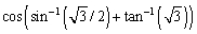 Find the exact value of the expression.