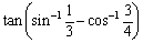 Find the exact value of the expression.