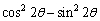 Use a double-angle formula or a half-angle formula to simplify .