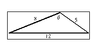  Use the Law of Cosines to find  \theta  .   