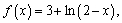 Graph the function not by plotting points but by applying your knowledge of the shape of the log function. State domain, range, and asymptote.