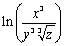 Use the Laws of Logarithms to rewrite the expression in a form with no logarithm of a product, quotient, root, or powers.