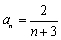 Find the first four terms and the   term of the sequence   .<div style=padding-top: 35px> 