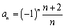 Find the first four terms and the   term of the sequence   .<div style=padding-top: 35px> 