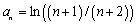 Find the first four partial sums and the   partial sum of the sequence   .<div style=padding-top: 35px> 