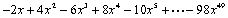 Write the sum   using sigma notation.<div style=padding-top: 35px> 