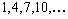 Determine whether the sequence   is arithmetic. If it is arithmetic, find the common difference.<div style=padding-top: 35px> 