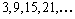 Determine whether the sequence   is arithmetic. If it is arithmetic, find the common difference.<div style=padding-top: 35px> 