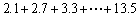 Given the partial sum of an arithmetic sequence   . Find its sum.<div style=padding-top: 35px> 