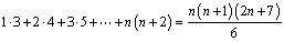 Use mathematical induction to prove that the formula   is true for all natural numbers   .<div style=padding-top: 35px> 