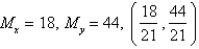 <strong>The masses are located at the point . Find the moments and and the center of mass of the system. ; </strong> A) B) C) D) E)