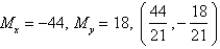 <strong>The masses are located at the point . Find the moments and and the center of mass of the system. ; </strong> A) B) C) D) E)
