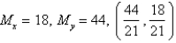 <strong>The masses are located at the point . Find the moments and and the center of mass of the system. ; </strong> A) B) C) D) E)
