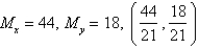 <strong>The masses are located at the point . Find the moments and and the center of mass of the system. ; </strong> A) B) C) D) E)