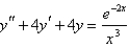 Solve the differential equation using the method of variation of parameters.   A)    B)    C)    D)    E)   