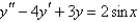 Solve the differential equation using the method of variation of parameters.   A)    B)    C)    D)    E)   