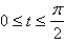 A thin wire in the shape of a quarter-circle   ,   , has a linear mass density   . Find the mass and the location of the center of mass of the wire.
