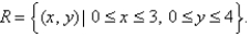 An electric charge is spread over a rectangular region   Find the total charge on R if the charge density at a point   in R (measured in coulombs per square meter)  is   A)    coulombs B)    coulombs C)    coulombs D)    coulombs