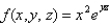 Find the gradient of   at the point  